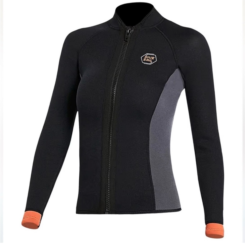 Dive and Sail Wetsuit Long Sleeve Top Jacket 3mm Neoprene NWT